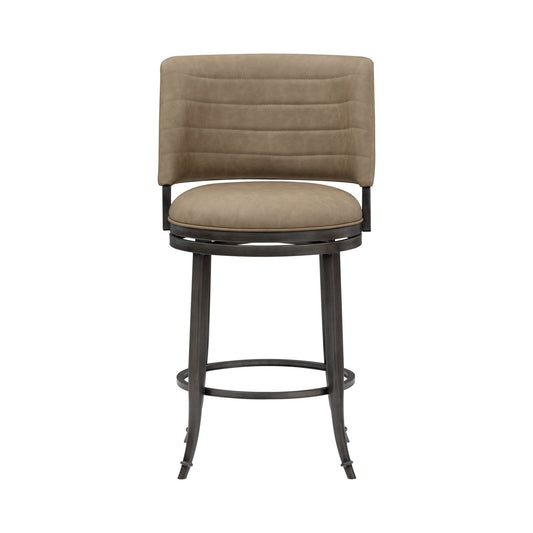 Torres - Upholstered Swivel Counter Height Barstool