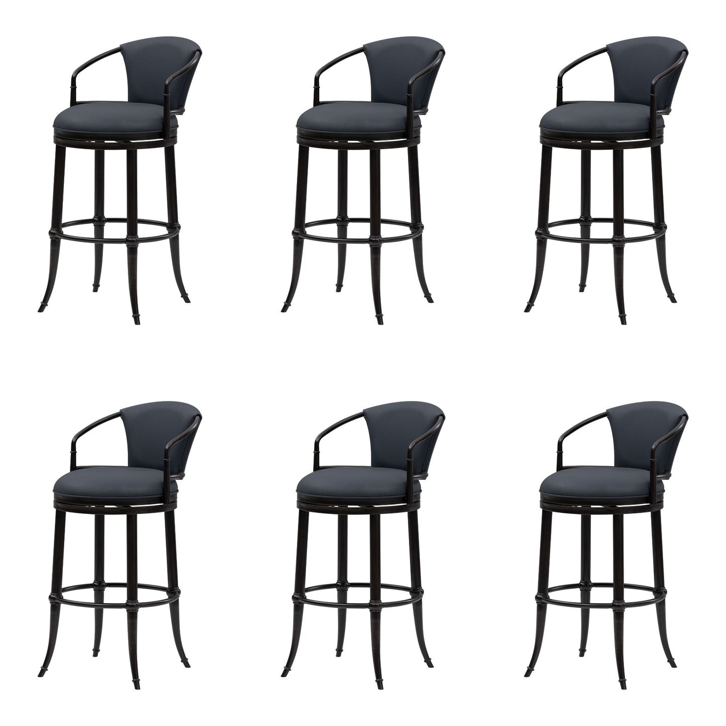 Otis - Upholstered Swivel Bar Height Barstool