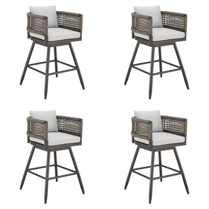 Alegria - Outdoor Patio Swivel Counter Stool Set