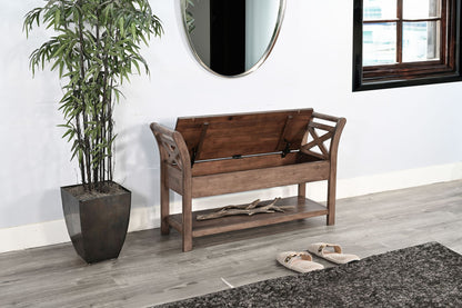 48" Accent Bench With Storage