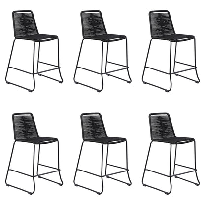 Shasta - 30" Outdoor Metal And Rope Stackable Barstool