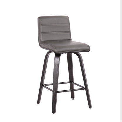 Vienna - 26" Swivel Counter Stool - Black Wood