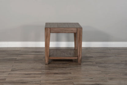 Doe Valley - Mahogany Wood Coffee Table With Casters