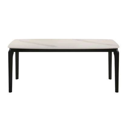 Kimber - Marble Top Dining Table - Black / White