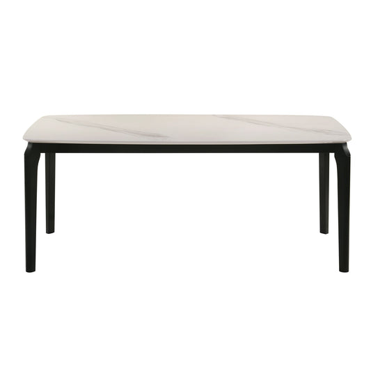 Kimber - Marble Top Dining Table - Black / White