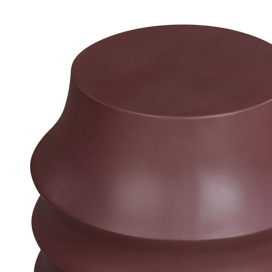 Calithea - Indoor Outdoor Side Table - Cherry Mahogany Concrete Finish