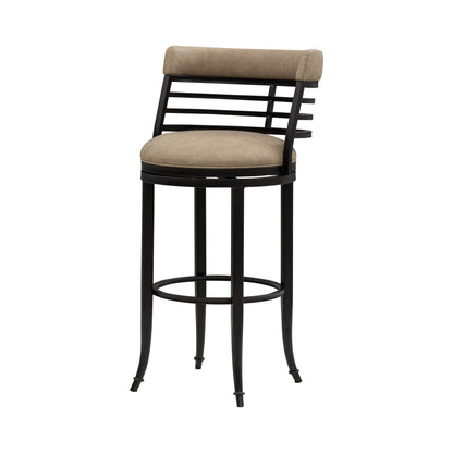Telia - Upholstered Swivel Bar Height Barstool