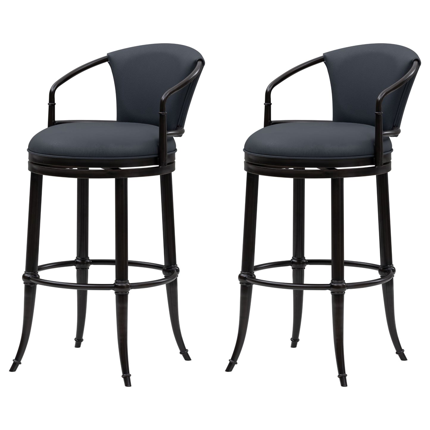 Otis - Upholstered Swivel Bar Height Barstool