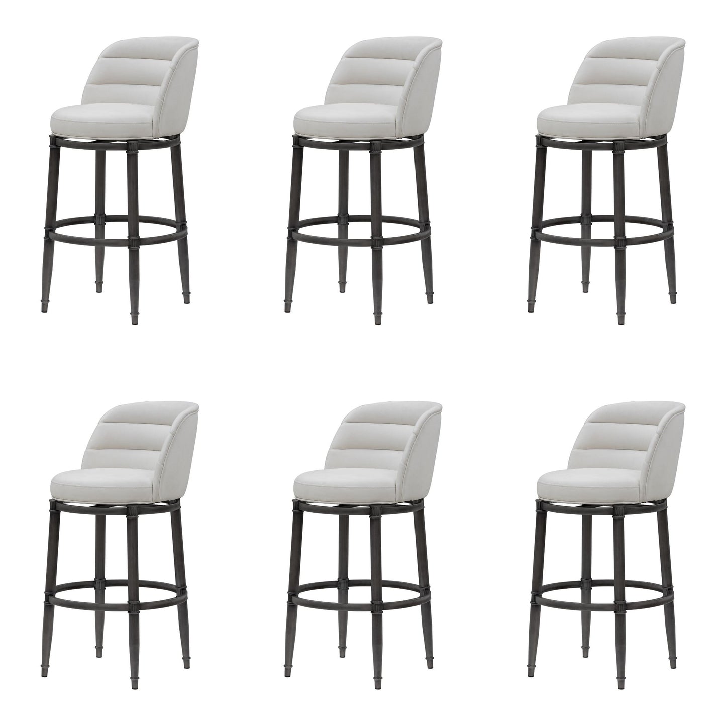 Eunice - Faux Leather Upholstered Swivel Barstool
