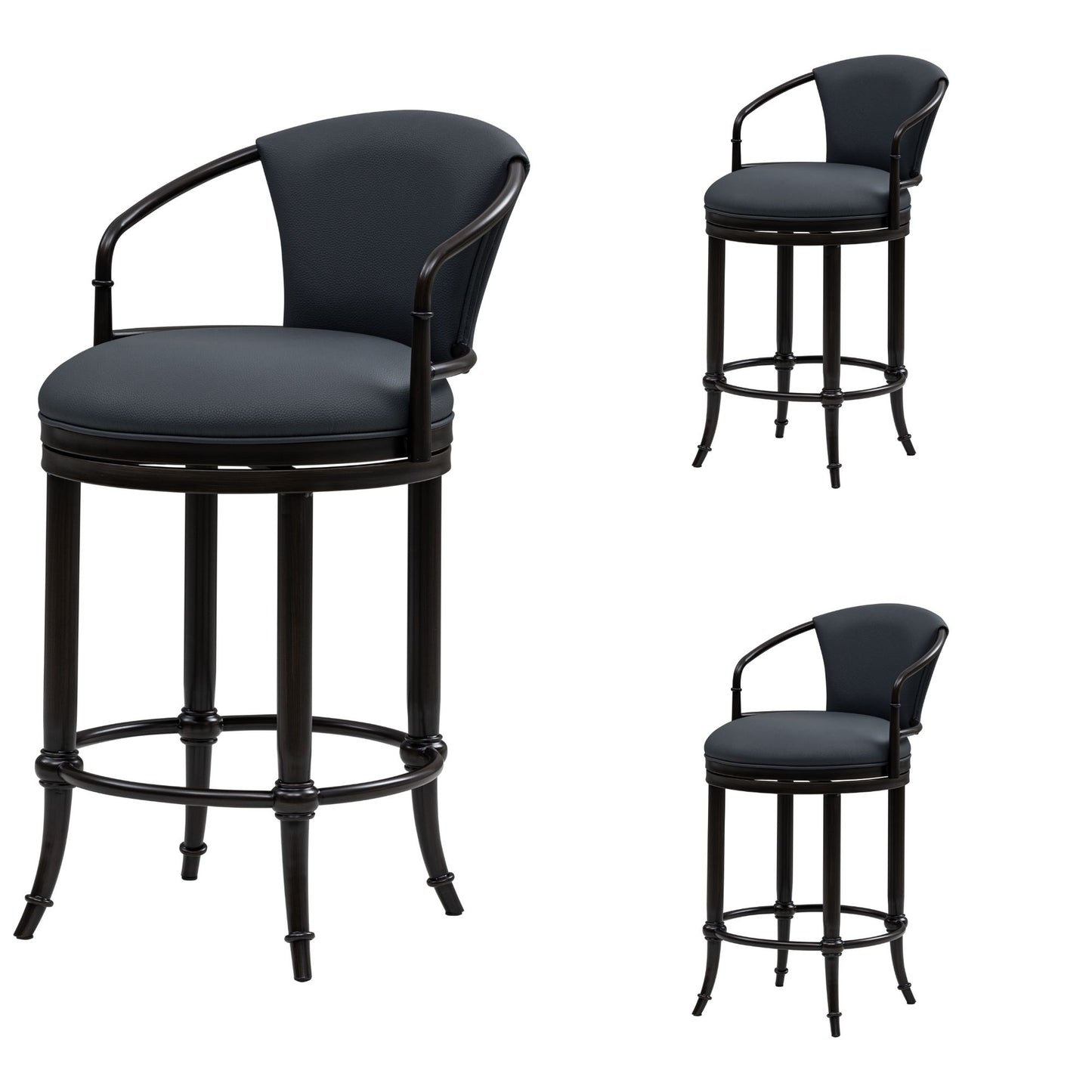 Otis - Upholstered Swivel Counter Height Barstool