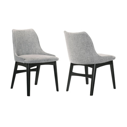 Azalea - Dining Side Chairs (Set of 2) - Gray / Black