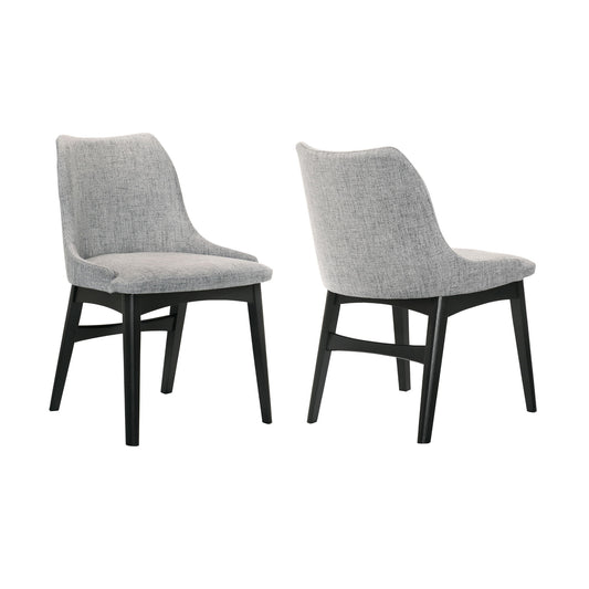 Azalea - Dining Side Chairs (Set of 2) - Gray / Black