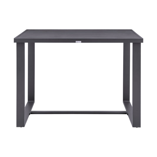 Menorca - Outdoor Patio Bar Height Dining Table In Aluminum