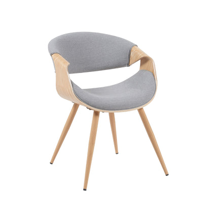 Butterfly - Upholstered Dining Chair - Brown Oak