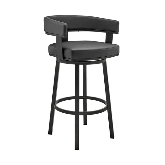 Cohen - Swivel Bar Stool - Black Finish