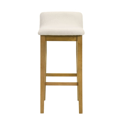Annikah - Modern Transitional Wood Bar Height Kitchen Bar Stool