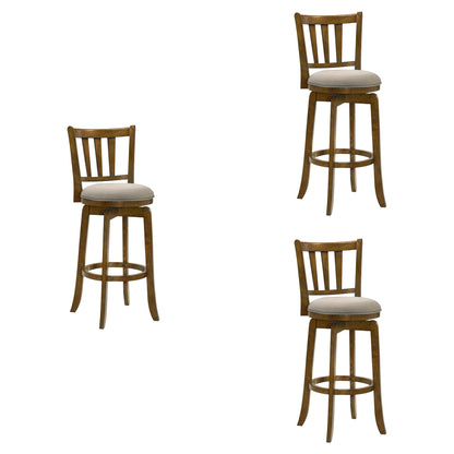 Wren - Modern Farmhouse Swivel Wood Bar Height Kitchen Bar Stool