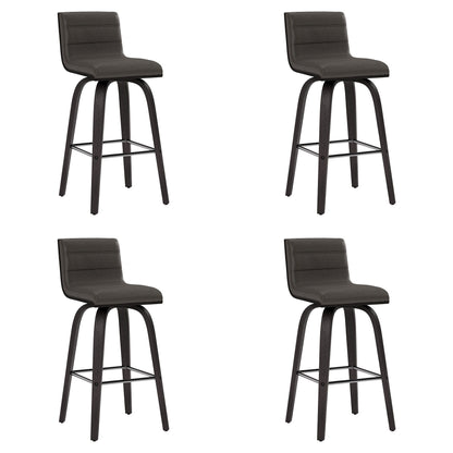 Vienna - 26" Swivel Counter Stool - Black Wood