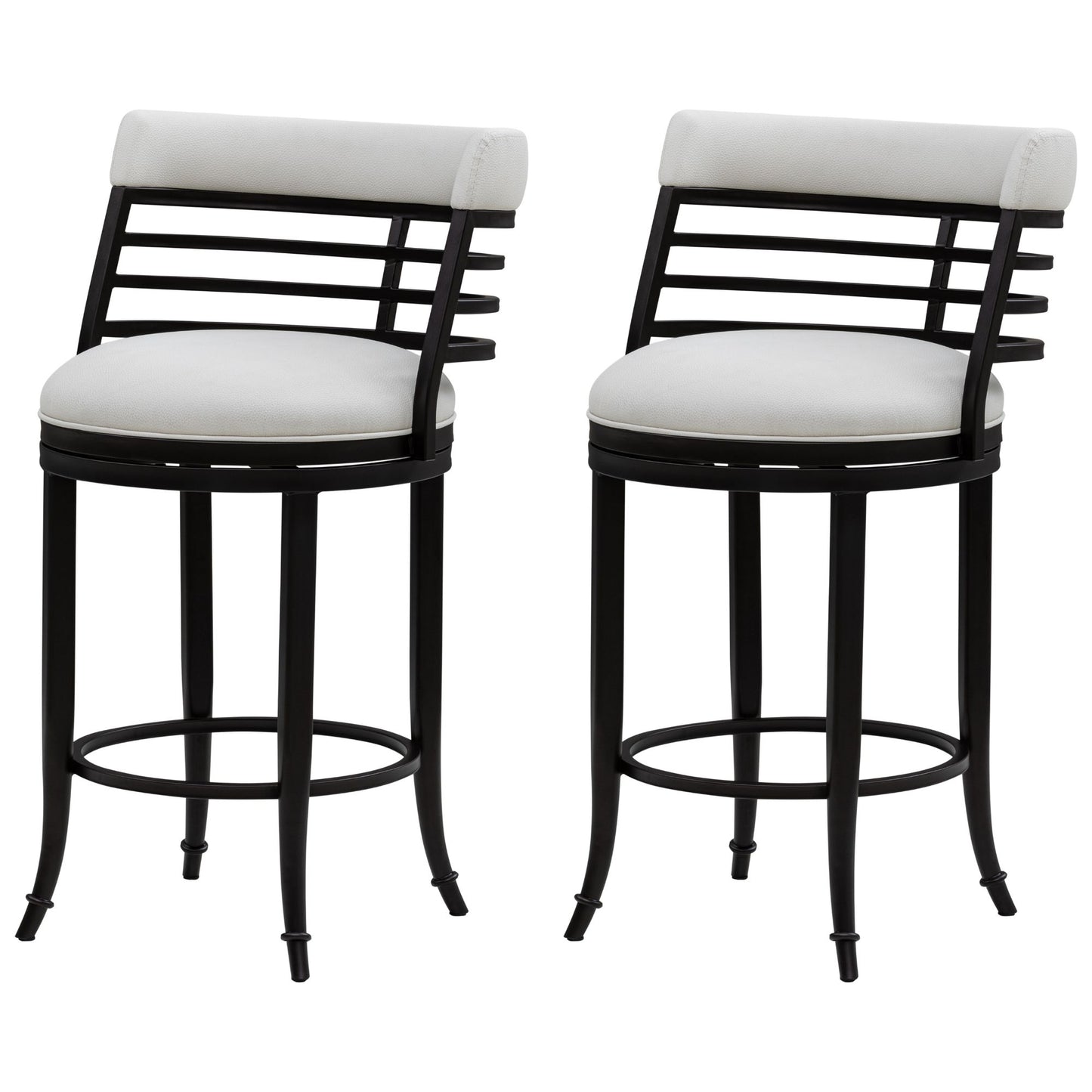 Telia - Upholstered Swivel Counter Height Barstool