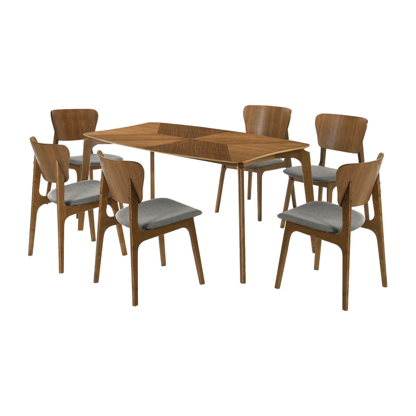 Kalia - Dining Set With Walnut Table