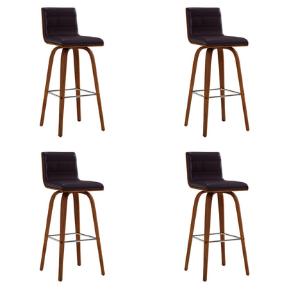 Vienna - 30" Swivel Bar Stool - Walnut Wood