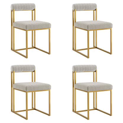 Anastasia - Dining Room Chair Set With Gold Frame