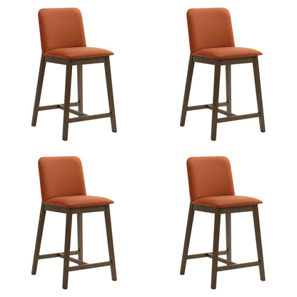 Allin - Upholstered Wood Counter Height Barstool