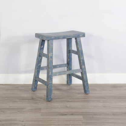Marina - Stool With Wood Seat (Set of 2)