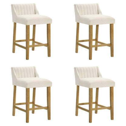 Fauna - Modern Transitional Wood Counter Height Kitchen Bar Stool