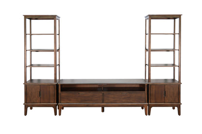 3660Cb - Modern TV Stand With Storage Drawers - Coffee Bean