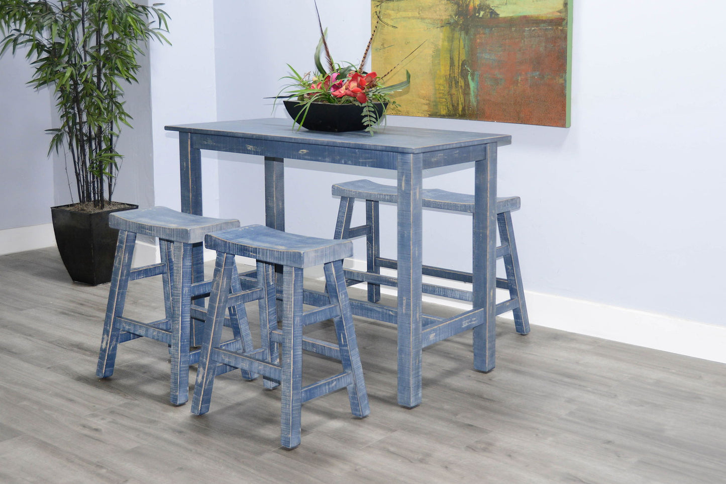 Marina - Stool With Wood Seat (Set of 2)