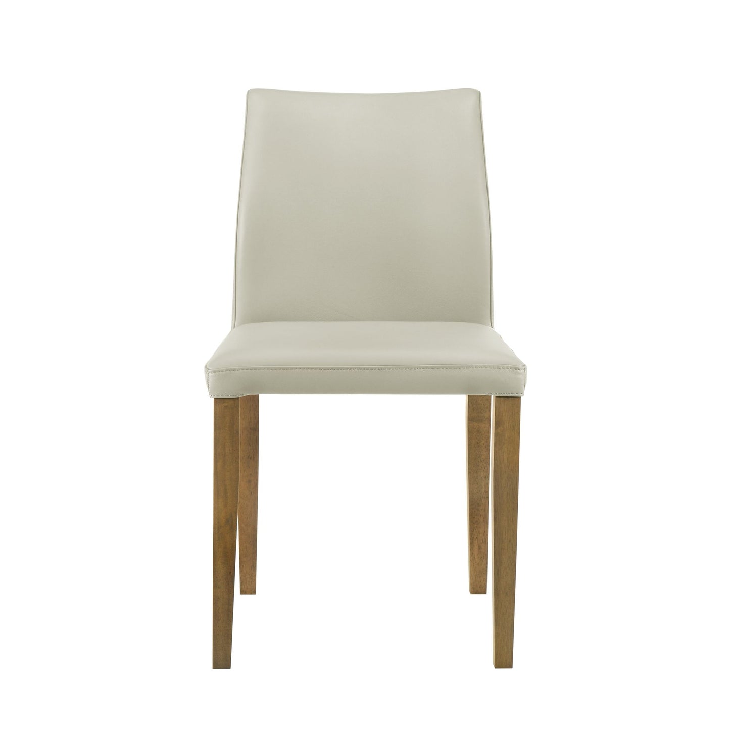 Elyza - Full Back Top Grain Leather Upholstered Wood Dining Chairs (Set of 2)