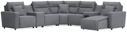 Modmax II - Reclining Sectional - Salt And Pepper