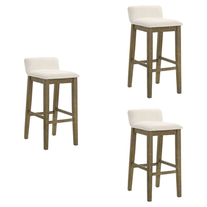 Annikah - Modern Transitional Wood Bar Height Kitchen Bar Stool