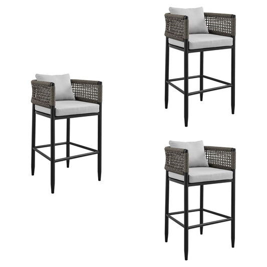 Alegria - Outdoor Patio Counter Height Bar Stool Set of 2