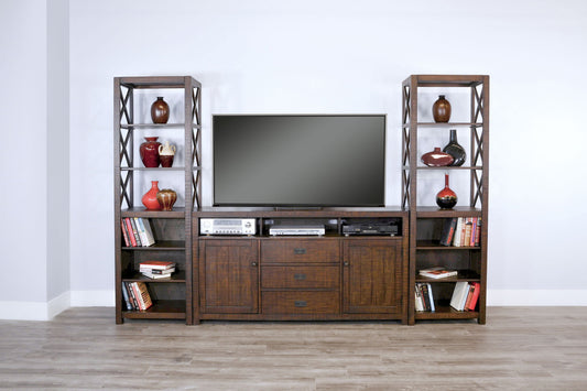 Homestead - Entertainment Wall (66,B,2Xp) - Tobacco Leaf