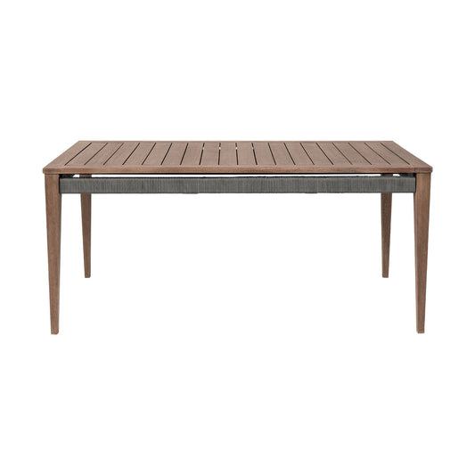 Orbit - Outdoor Patio Dining Table - Weathered Eucalyptus