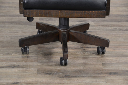 Homestead - Game Chair With Casters, Cushion Seat & Back - Tobacco Leaf