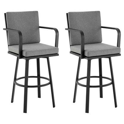 Arnauld - 30" Outdoor Patio Swivel Bar Stool Set