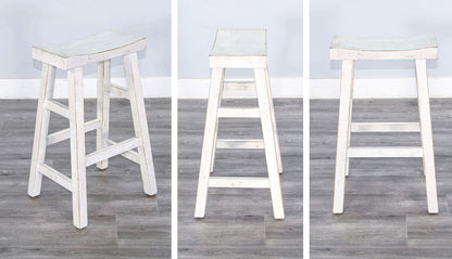 Marina - Stool With Wood Seat (Set of 2)