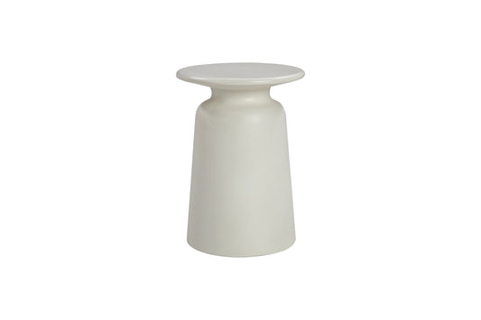 Lithia - Indoor Outdoor Lamp Table - White Concrete Finish