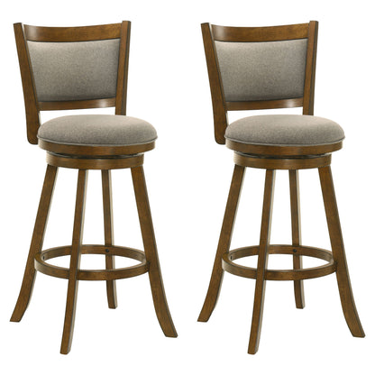 Aiden - Modern Farmhouse Swivel Wood Bar Height Kitchen Bar Stool