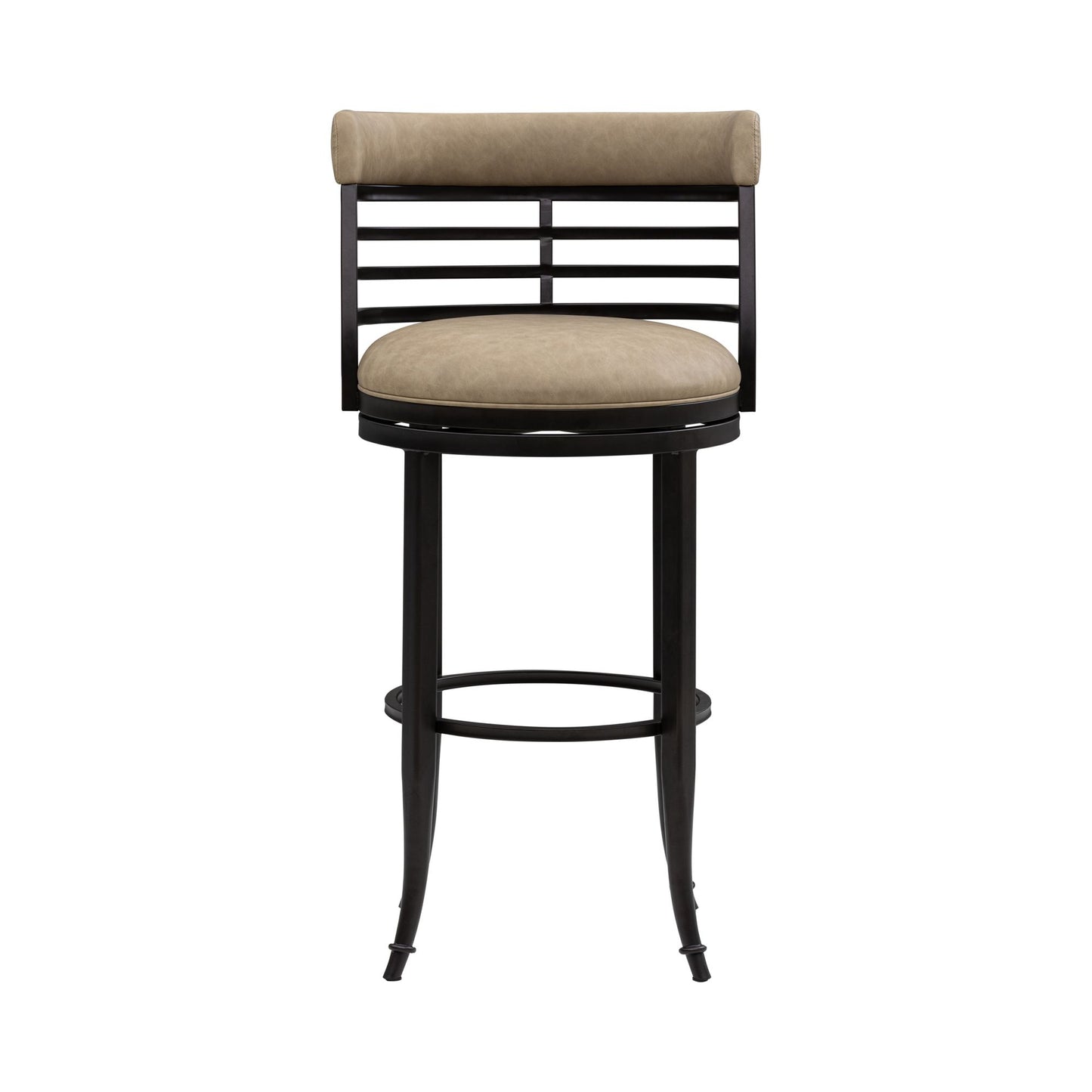 Telia - Upholstered Swivel Bar Height Barstool