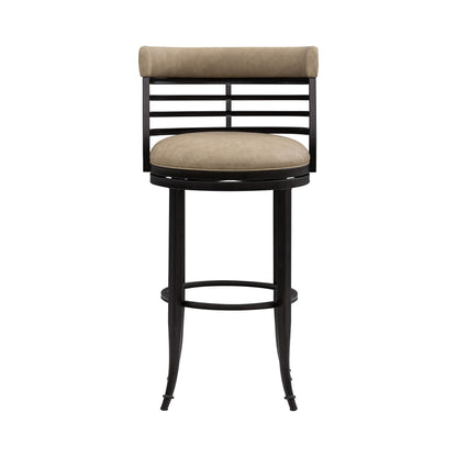 Telia - Upholstered Swivel Bar Height Barstool