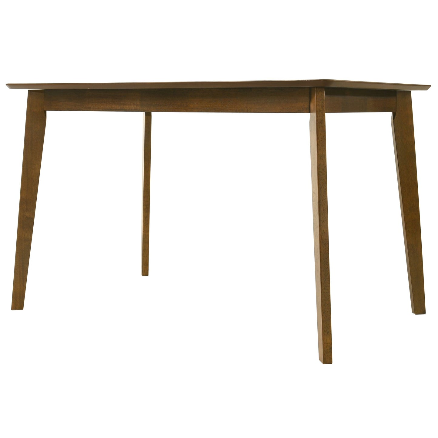 Gina - Modern Wood 47" Flared Base Dining Table, Seats 4 - Walnut