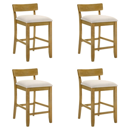 Merie - Modern Transitional Wood Counter Height Kitchen Bar Stool