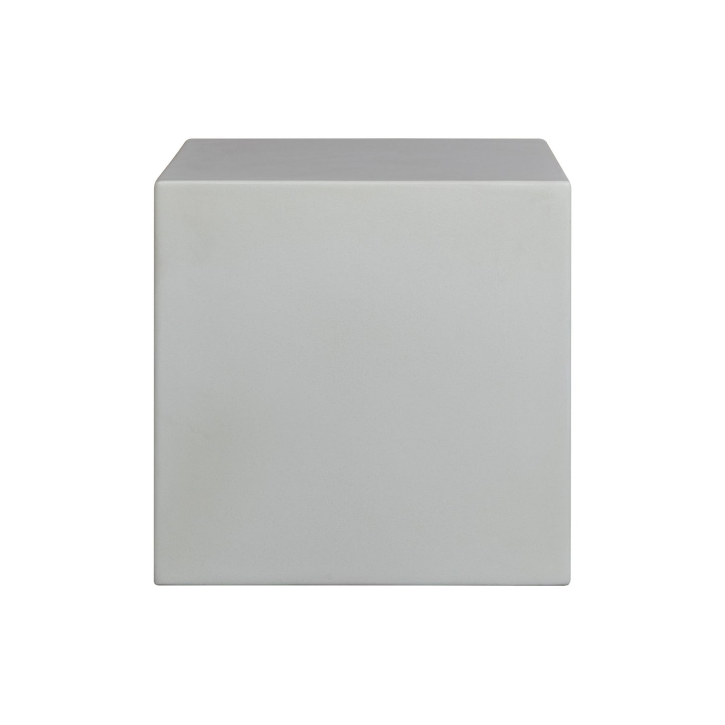 Minerra - Indoor Outdoor Side Table - White Concrete Finish