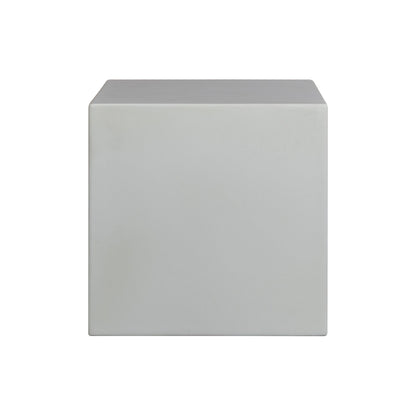 Minerra - Indoor Outdoor Side Table - White Concrete Finish