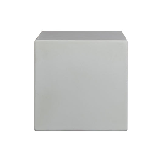 Minerra - Indoor Outdoor Side Table - White Concrete Finish