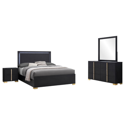 Marceline 4-piece Full Bedroom Set Black